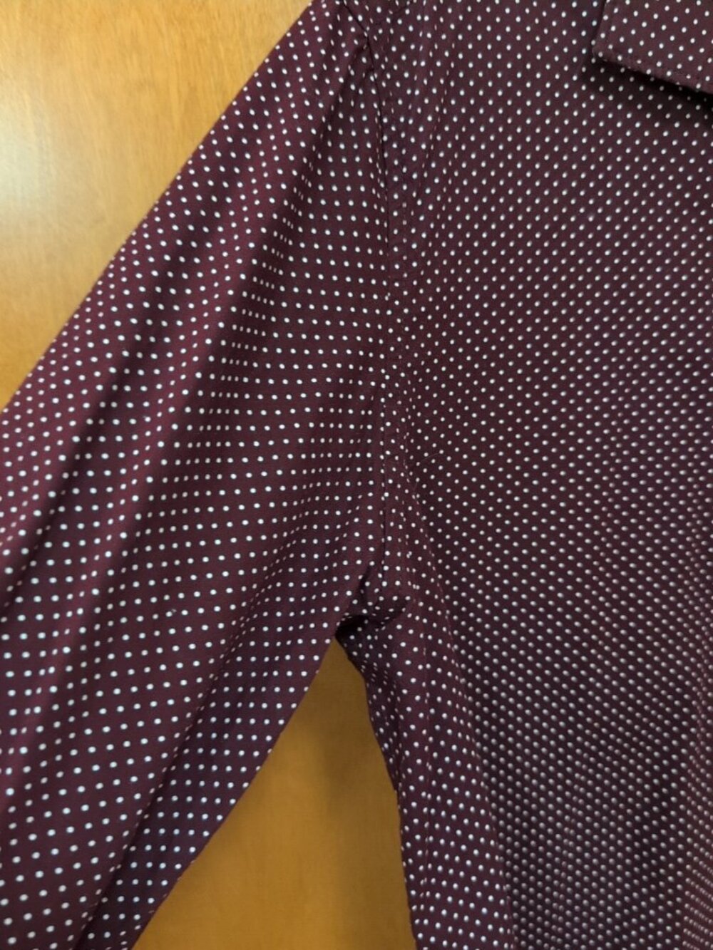 Cactus Man Ricky Singh Shirt Mens L Red White Long Sleeve Button Up Polka Dot - Picture 6 of 9